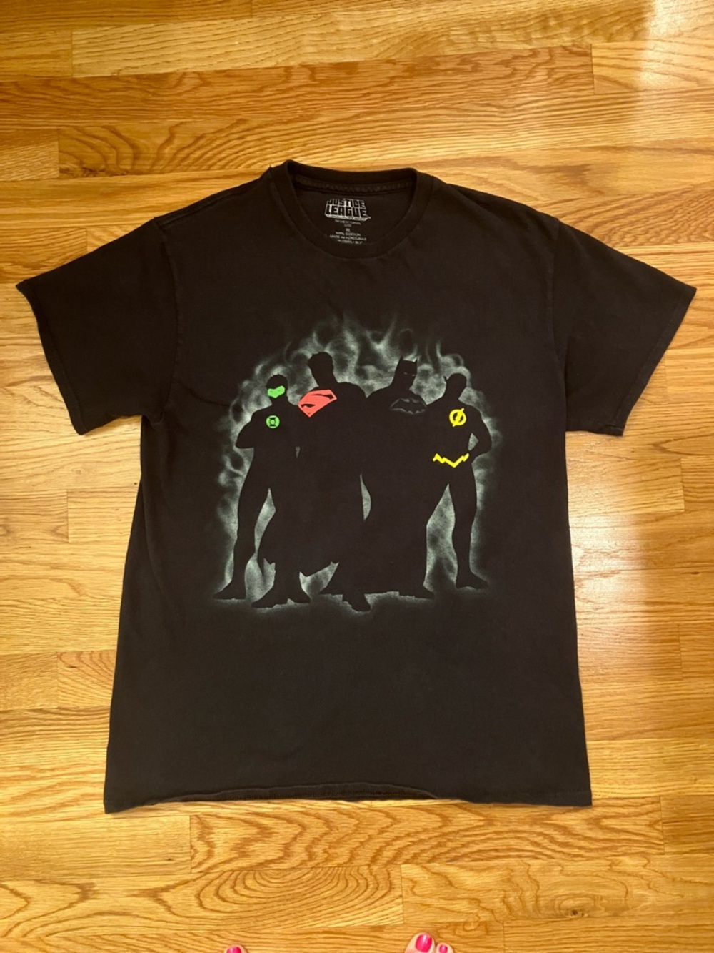DC Comics Medium Black Justice League Silhouette Tee